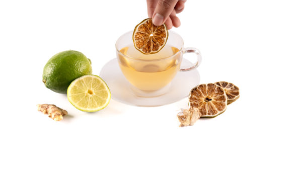 Lime slice & ginger infusion